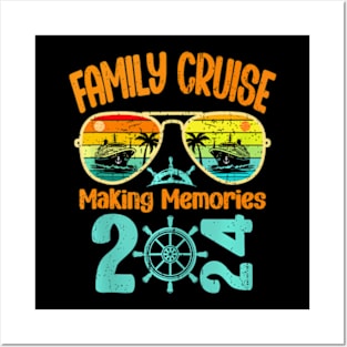 Family Cruise 2024 Making Memories Together Cruising Trip Posters and Art